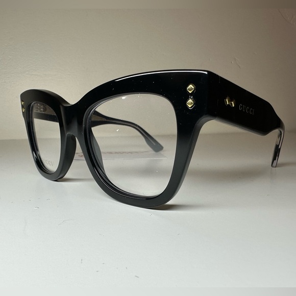 NWT GUCCI WOMENS GLASSES GG10820 BLACK WITH CASE AND LENS CLOTH - Picture 13 of 16